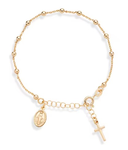 Ladies Adjustable Gold (Virgin Mary) Bracelet